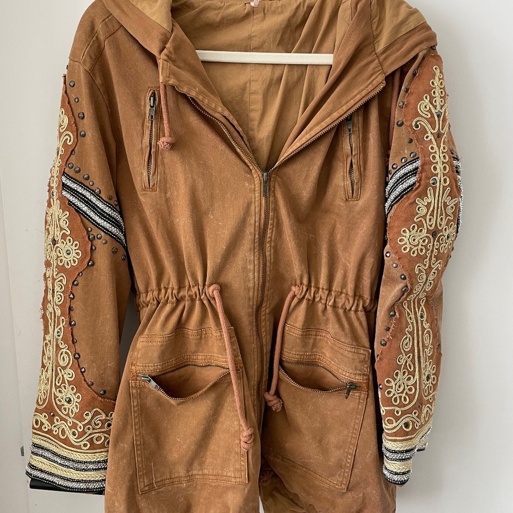 RARE Embellished free people jacket